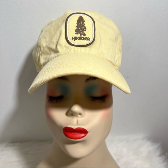 100% Organically Grown Cotton Yellow "Tree Hugger" Baseball Hat -- OS - Picture 3 of 8